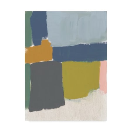 Jennifer Goldberger 'Muted Color Block Vi' Canvas Art,14x19